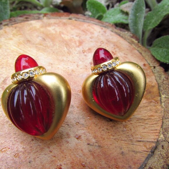 Jesara Collectible Earrings | Jesara Earrings | Red Post Earrings - Picture 5 of 5